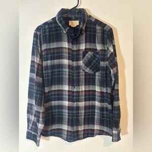 Boston Traders Men’s Medium Long Sleeve Button Down Blue Casual Western